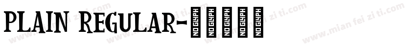 PLAIN Regular字体转换